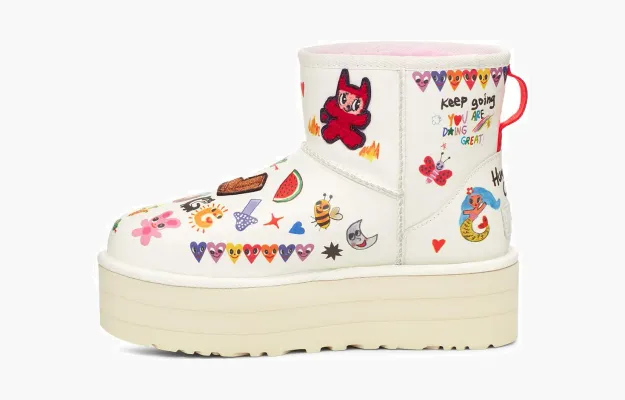 Обувь Wmns Classic Platform Boot 'Pop Sketch' &nbsp;</b>White