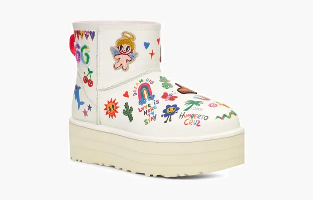 Обувь Wmns Classic Platform Boot 'Pop Sketch' &nbsp;</b>White