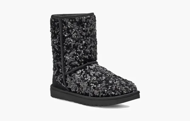 Обувь Wmns Classic Short Chunky 'Sequin - Black' &nbsp;</b>Black