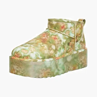 Обувь Collina Strada x Classic Ultra Mini Platform Boot 'Green Floral' &nbsp;</b>Green Floral