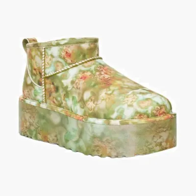 Обувь Collina Strada x Classic Ultra Mini Platform Boot 'Green Floral' &nbsp;</b>Green Floral