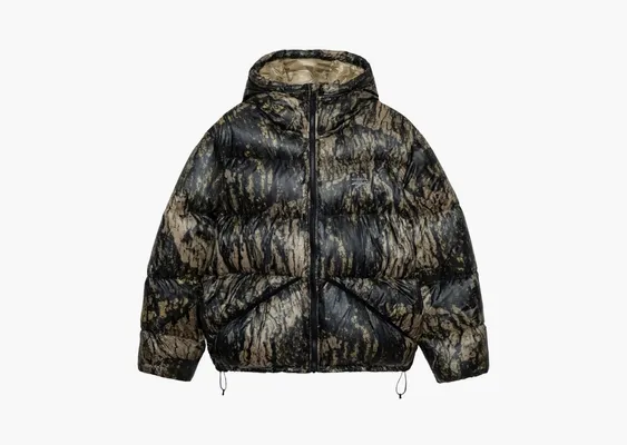Одежда Stussy Down Parka Micro Ripstop «Relic Camo» коричневый