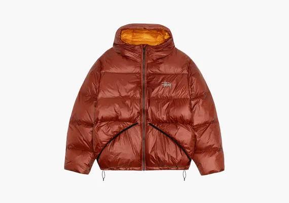 Одежда Stussy Down Parka Micro Ripstop «Brick» оранжевый