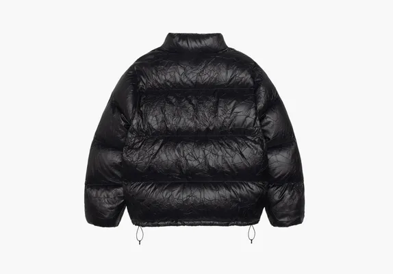 Одежда Stussy Wrinkled Nylon Down Puffer «Black» черный