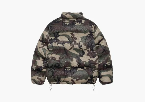 Одежда Stussy Wrinkled Nylon Down Puffer «Woodland Camo» разноцветный