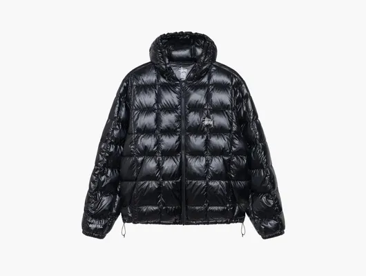 Одежда Stussy Midweight Hooded Puffer «Black» черный