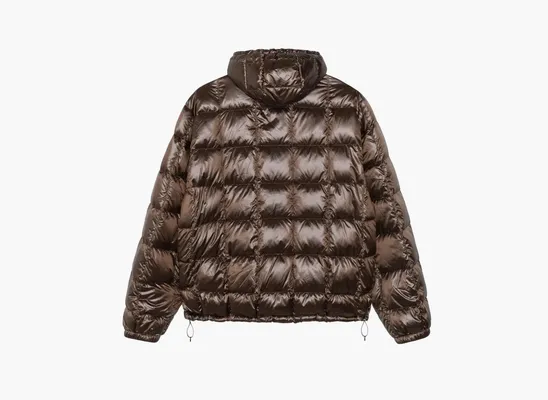 Одежда Stussy Midweight Hooded Puffer «Brown» коричневый