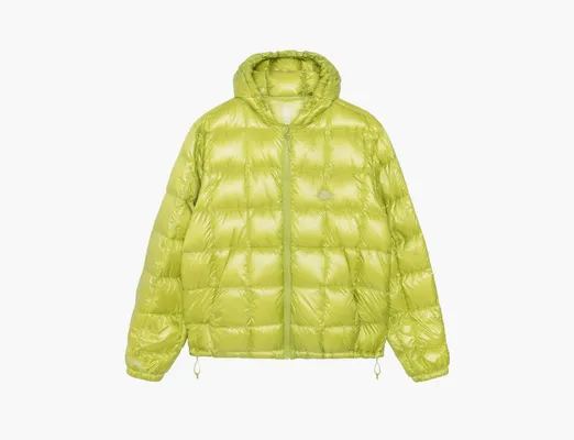 Одежда Stussy Midweight Hooded Puffer «Lime» зеленый