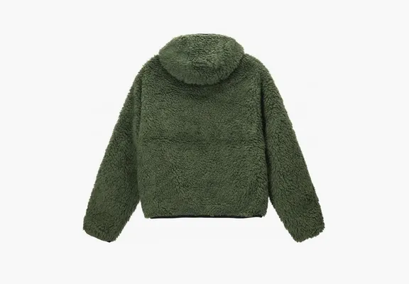 Одежда Stussy Sherpa Jacket «Olive» зеленый