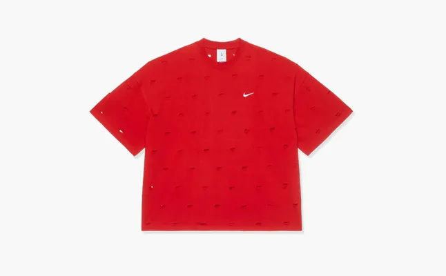 Одежда Nike x Jacquemus Le Swoosh T-shirt «Dark Red» красный