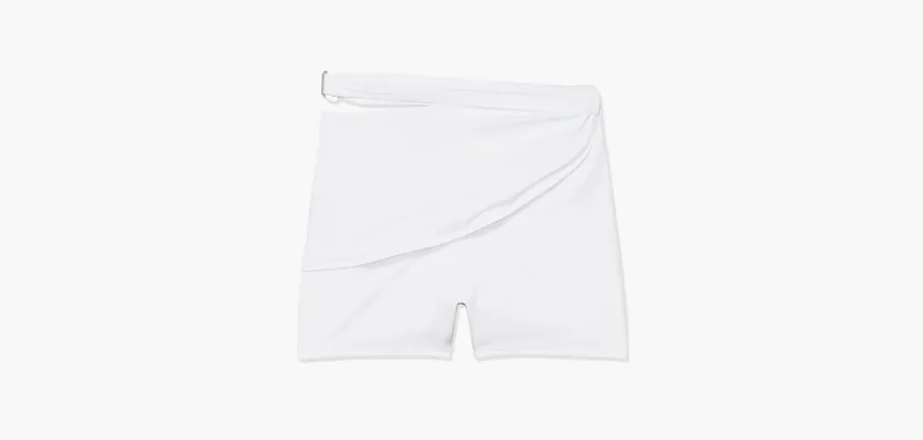 Одежда Nike x Jacquemus Drapped Bike Shorts «White» белый