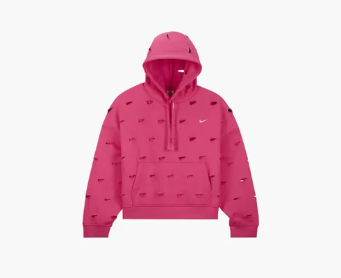 Одежда Nike x Jacquemus Le Swoosh Hoodie «Dark Pink» розовый