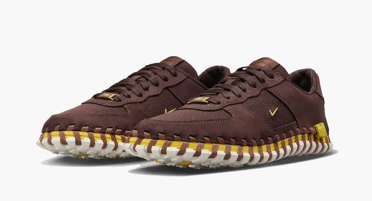 Кроссовки Jacquemus x Nike J Force 1 Low LX SP WMNS «Earth» коричневый
