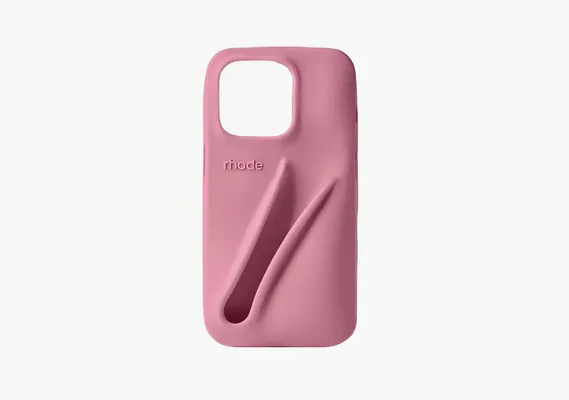 Аксессуары Rhode Lip Silicone Case iPhone «Ribbon» розовый