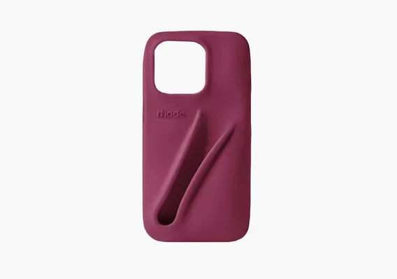 Аксессуары Rhode Lip Silicone Case iPhone «Raspberry Jelly» розовый