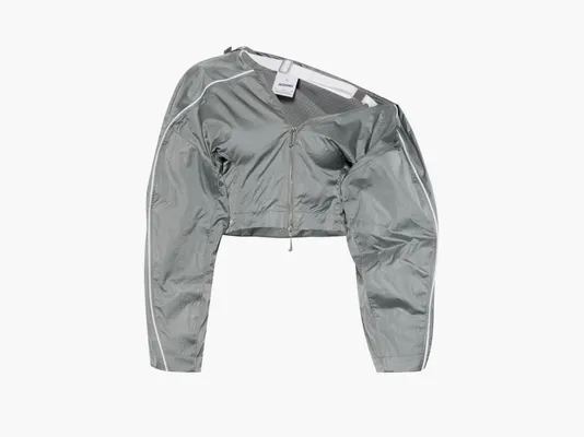 Одежда Nike x Jacquemus Short Asymmetrical Jacket «Grey» серый