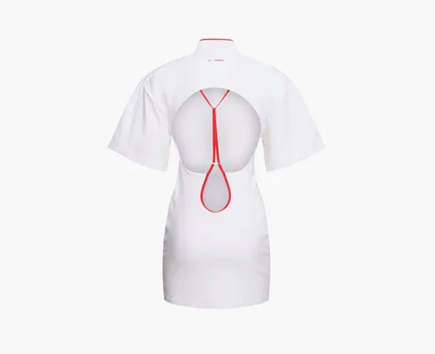 Одежда Nike x Jacquemus Short-Sleeved T-Shirt Dress «White» белый