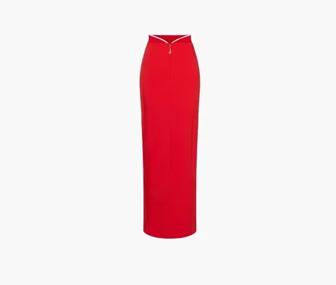 Одежда Nike x Jacquemus Long Skirt «Dark Red» красный