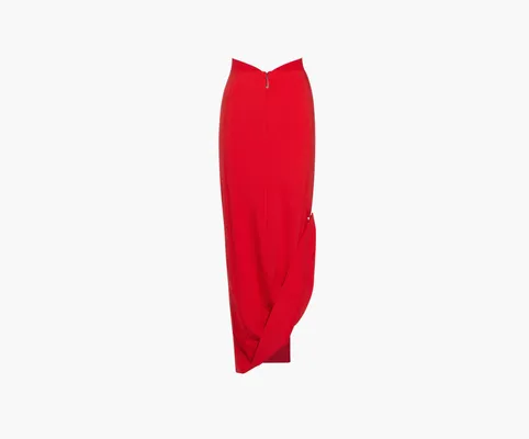 Одежда Nike x Jacquemus Long Skirt «Dark Red» красный