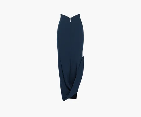 Одежда Nike x Jacquemus Long Skirt «Dark Navy» синий