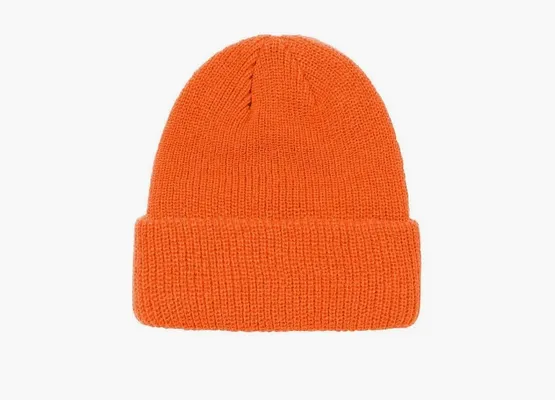 Аксессуары Stussy Basic Cuff Beanie «Orange» оранжевый