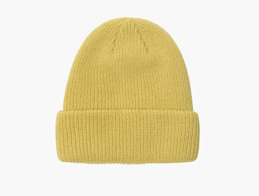 Аксессуары Stussy Basic Cuff Beanie «Mustard» желтый
