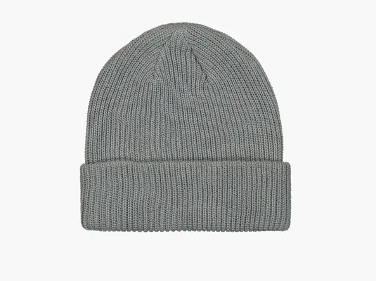Аксессуары Stussy Basic Cuff Beanie «Light Grey» серый