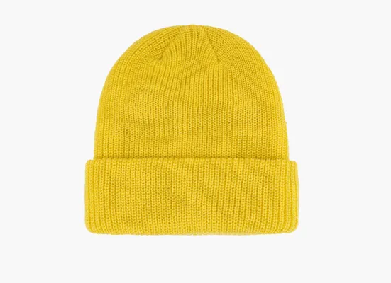 Аксессуары Stussy Basic Cuff Beanie «Yellow» желтый