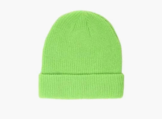 Аксессуары Stussy Basic Cuff Beanie «Bright Green» зеленый