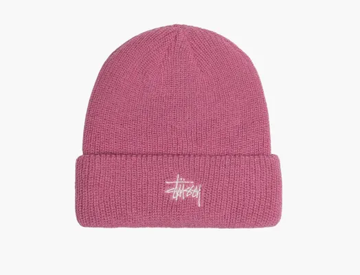 Аксессуары Stussy Basic Cuff Beanie «Dusty Pink» розовый