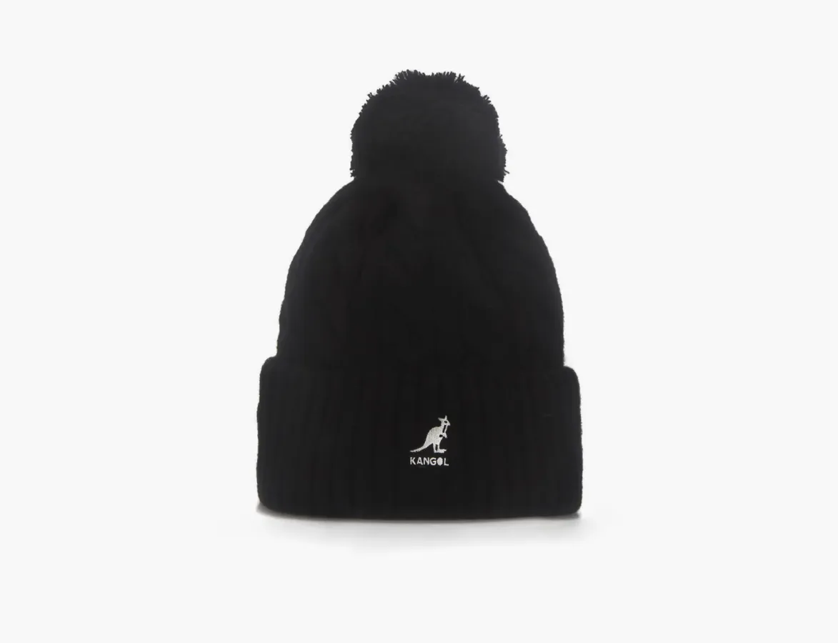 Kangol Pompom Beanie «Black»
