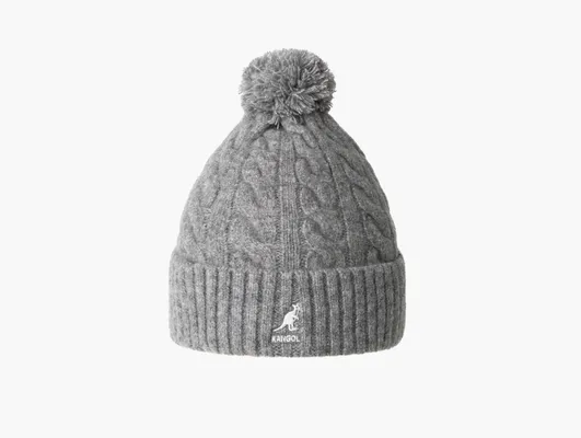 Аксессуары Kangol Pompom Beanie «Gray» серый