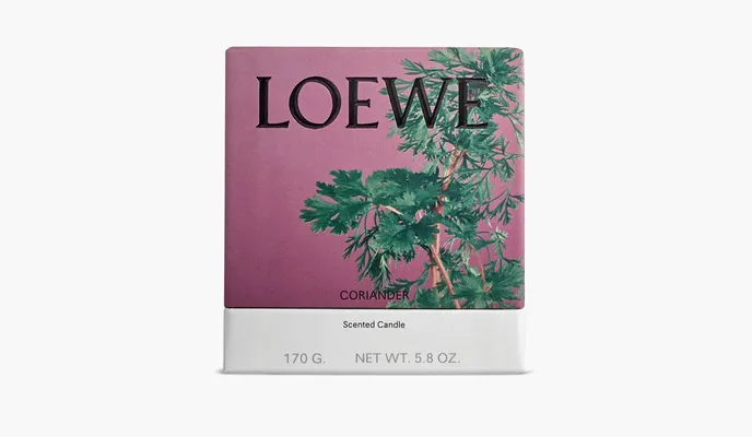 Парфюмерия Loewe Small Scented Candle «Coriander» коричневый