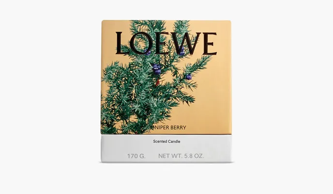Парфюмерия Loewe Small Scented Candle «Juniper Berry» коричневый