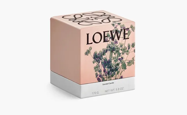Парфюмерия Loewe Small Scented Candle «Oregano» белый
