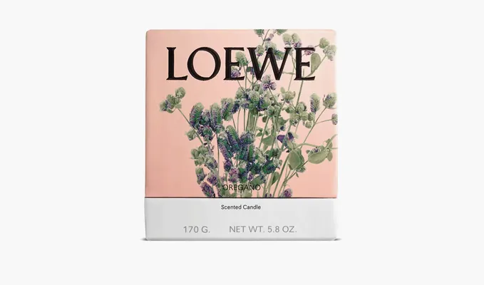 Парфюмерия Loewe Small Scented Candle «Oregano» белый