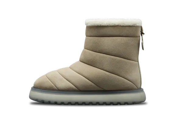 Обувь Moncler Slip-On Sheepskin Short Boot WMNS «Brown Fashion» бежевый