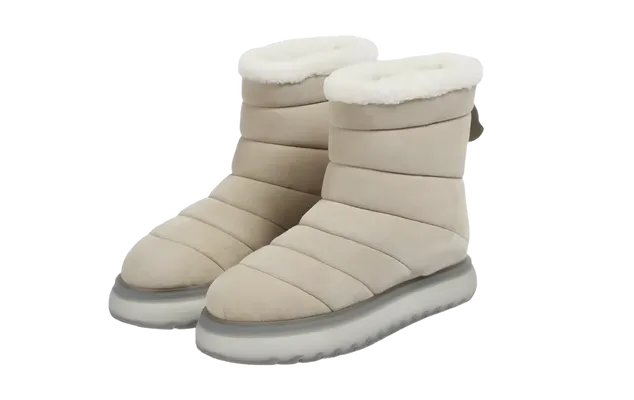 Обувь Moncler Slip-On Sheepskin Short Boot WMNS «Brown Fashion» бежевый