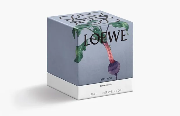 Парфюмерия Loewe Small Scented Candle «Beetroot» бордовый
