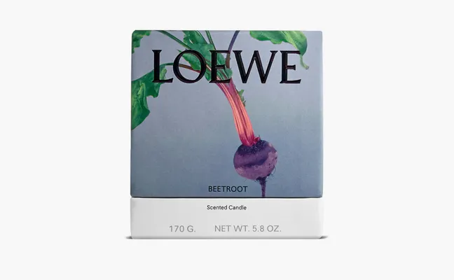 Парфюмерия Loewe Small Scented Candle «Beetroot» бордовый