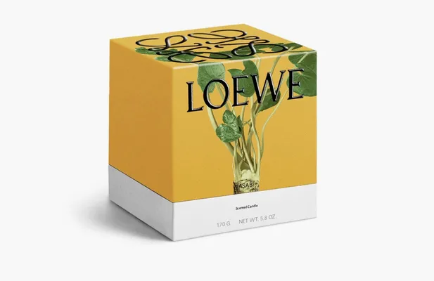 Парфюмерия Loewe Small Scented Candle «Wasabi» желтый