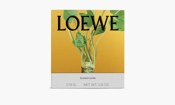 Парфюмерия Loewe Small Scented Candle «Wasabi» желтый