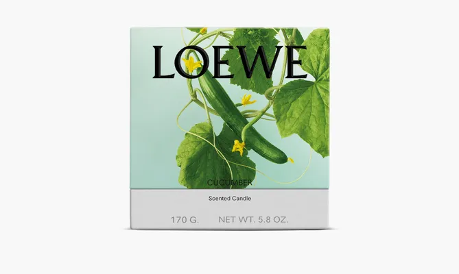 Парфюмерия Loewe Small Scented Candle «Cucumber» зеленый
