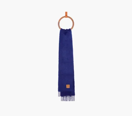 Аксессуары Loewe Scarf In Mohair And Wool «Midnight Blue» синий