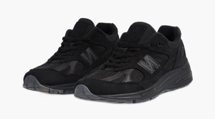 Кроссовки Stone Island x 991v2 Made in England «Ghost Pack - Black» черный