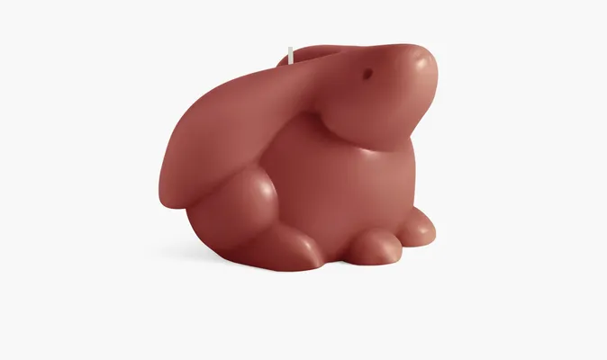 Парфюмерия Loewe Rabbit Candle «Peach Bloom Bunny» красный