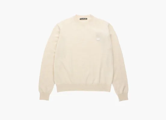 Одежда Acne Studios Wool Crewneck Sweater «Oatmeal Melange» бежевый