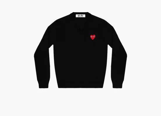 Одежда COMME des GARCONS PLAY V-Neck WMNS «Black» черный