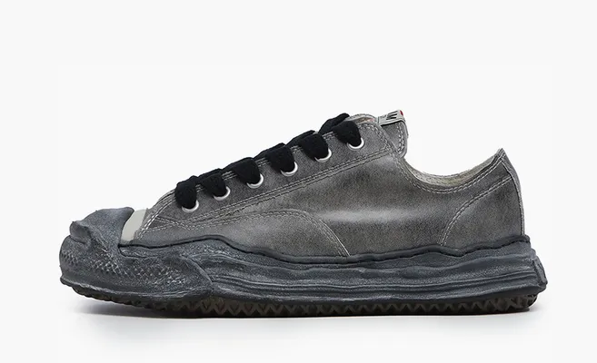 Кроссовки Maison Mihara Yasuhiro Hank Low «Vintage Leather - Black» коричневый