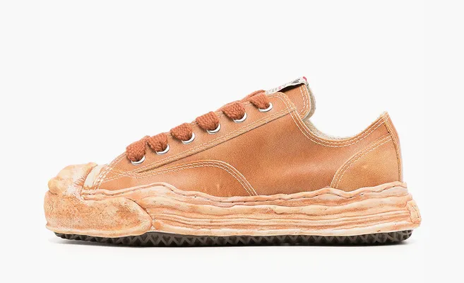 Кроссовки Maison Mihara Yasuhiro Hank Low «Vintage Leather - Brown» коричневый